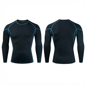 Camiseta de Compresión de Manga Larga para Hombre, Personalizada OEM ODM, para MMA BJJ, con Estampado por Sublimación, Ropa de Entrenamiento de Grappling - Product Image 5