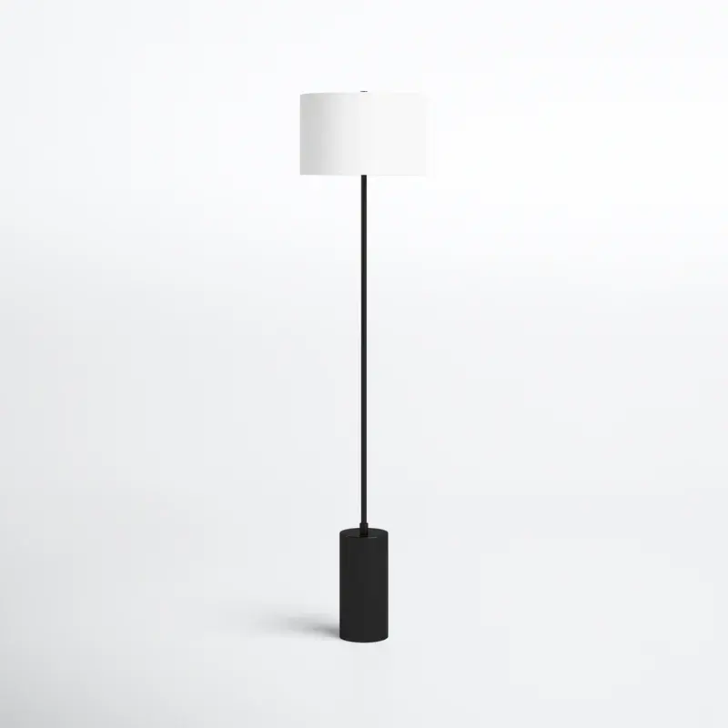 Amazon best sell Indian supplies cheap metal black powder coated corner standing 64" Floor Lamp For Indoor decoration
