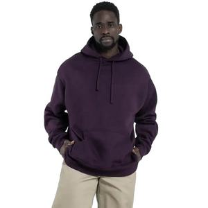 Sudadera con Capucha Personalizada para Hombre, 100% Algodón, Lisa, Morada, Gruesa, Talla Grande, FTI-MH-020 - Product Image 1