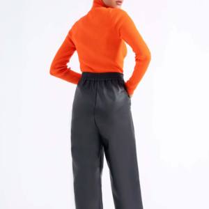 Vêtements tricotés en coton pour femmes pull-over tricoté confortable ensemble de costumes pantalon 2 pièces ensemble pull-over pour femmes - Product Image 2