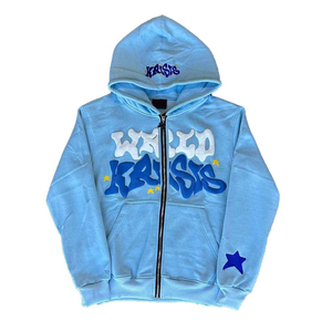 Sweat-shirts à capuche tendance de haute qualité, coupe droite, épaules tombantes, logo personnalisé, doublés, coupe ample, couleur unie, hiver, 430 g/m², 100 % coton - Product Image 5