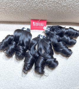 Double étirage cuticule alignée 100% cheveux vietnamiens Offre Spéciale Fumi Bouncy Curls Bundles Human Hair Weaving - Product Image 3