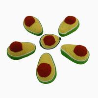 Nouveau produit fait à la main fabricant jouet en forme d'avocat couinant drôle interactif Durable tricot pour chien chat petit Animal