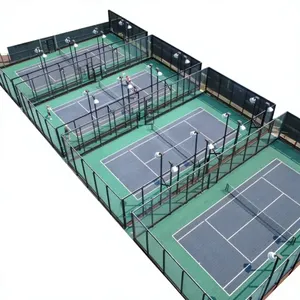 Terrain de padel panoramique Padel King, marque la plus vendue, avec raquettes et balles de padel offertes gratuitement - Product Image 5