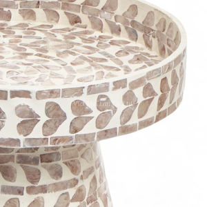 Support à gâteau en nacre pour la présentation des desserts du Ramadan et de l'Aïd, artisanat de coquillages fait main, non toxique et écologique, provenant du Vietnam - Product Image 2