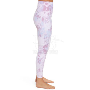 Mallas deportivas transpirables de cintura media para mujer a la venta logotipo personalizado cintura elástica baja MOQ Activewear Pantalones - Product Image 4