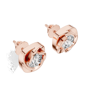 ต่างหูเพชร 1.8 กะรัต เพชร CVD คุณภาพ VVS-VS-EF ในทอง 18KT, 14KT, 10KT และเงิน 925  มอยส์ซาไนต์ สีโรสโกลด์ สีเหลือง สีขาว - Product Image 6