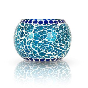 Mosaic Glass Votive T-Light Candle <b>Holders</b> Decoration Items for Home Bedroom Birthday Wedding Decoration <b>Tealight</b> <b>Holder</b> - Product Image 6