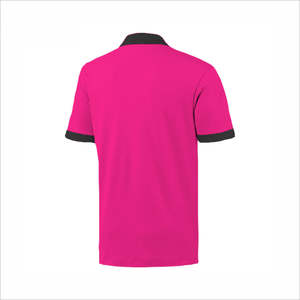 Camiseta Polo Deportiva Personalizada para Hombre, Estilo Urbano para Videojuegos, Diseño Gráfico en Contraste Rojo y Negro, Patrón Sólido, 2025 - Product Image 4