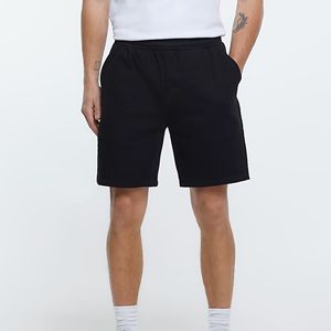 Pantalones cortos con logotipo bordado personalizado, 42% algodón, 58% poliéster, bolsillos laterales, elásticos, de cintura opaca, ajuste Regular, Jersey - Product Image 1