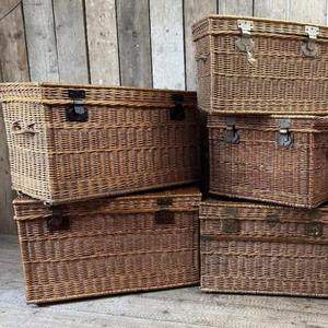 Durable Eco-Friendly Modern Natural Rattan <b>Basket</b> with Handles for Market <b>Shopping</b> Food/Drink Storage & Daily Use - Product Image 2