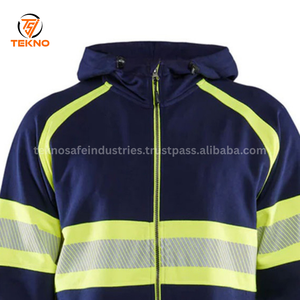 2025แจ็กเก็ตนิรภัยคุณภาพระดับพรีเมียมเสื้อมีฮู้ดสำหรับฤดูหนาว Hi-Vis มีฮู้ดกันน้ำสะท้อนแสง - Product Image 4