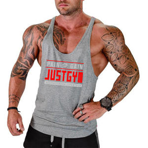 เสื้อกล้ามออกกำลังกายผู้ชาย ทรงสปอร์ต แบบไม่มีแขน สำหรับเล่นกล้าม ฟิตเนส ทรง Y Back - Product Image 2