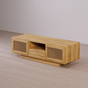 100% Tiroir TV de haute qualité en bois de teck massif au design moderne pour meubles de maison et meubles d'intérieur - Product Image 4