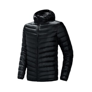 Chaqueta Ligera con Capucha Impermeable y Cortavientos para Otoño/Invierno, para Hombre, Talla Grande, Deportiva, Juvenil, Blanca, Corta, Cálida, de Color Sólido - Product Image 1
