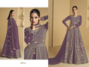 Ensemble de costume Anarkali Salwar Kameez de mode ethnique indienne à la mode disponible chez le grossiste indien - Product Image 3