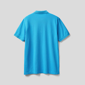 เสื้อโปโลผู้ชายแบบสั่งตัดสไตล์ลำลองสีเข้มแขนสั้นยาวมีโลโก้ของคุณเอง - Product Image 5