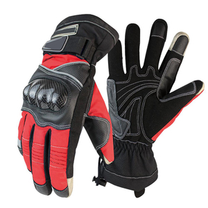 Gants de moto à profil mince avec poignée flexible en cuir respirant, finition cousue élégante et vêtements de protection confortables - Product Image 2