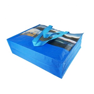 Bolsa de Compras de Tela No Tejida con Asas de Cinta de Polipropileno, Patrón y Tamaño Personalizables (Mediano/Grande) - Product Image 4