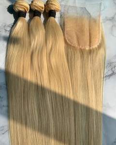 Extensiones de pelo auténtico templo indio al por mayor proveedor de cabello humano crudo - Product Image 3