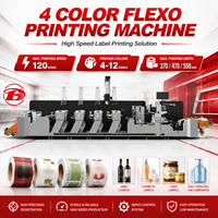 Machine d'impression flexographique de type unité à 4 couleurs avancée pour l'impression d'étiquettes de haute qualité