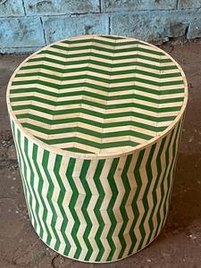 Tabouret moderne écologique en MDF avec incrustation d'os Console de vente en gros de bonne qualité pour hôtel Meubles de salon pour chambre à coucher - Product Image 2