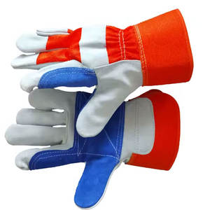 Guantes de Seguridad de Cuero Resistentes, Resistentes al Calor, Antideslizantes, de Dedo Completo, para Levantamiento de Pesas, Trabajo Industrial y Mecánico - Product Image 3