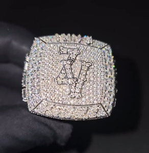 Anillo de Plata de Ley 925 con Diamantes de Moissanita VVS en Forma Cuadrada, Estilo Hip Hop, Lujoso, para Hombre y Mujer - Product Image 1
