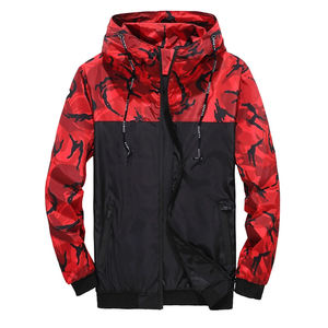 Customized Beautiful Sport Wear Plain <b>Windbreaker</b> 100% Polyester Jackets - Product Image 3