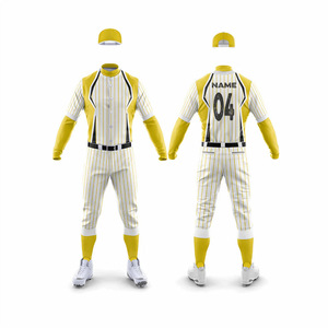 Camisetas de Béisbol Personalizables Transpirables 100% Poliéster, Uniformes Deportivos Sublimados al por Mayor para Hombres Adultos - Product Image 1