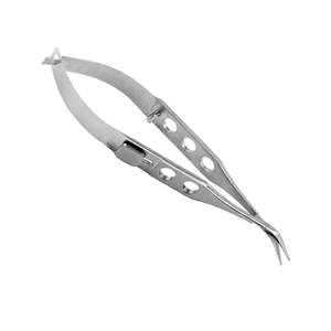 Ciseaux à ressort manuels à pointe fine courbée en acier inoxydable avec options personnalisées pour usage chirurgical - Product Image 2