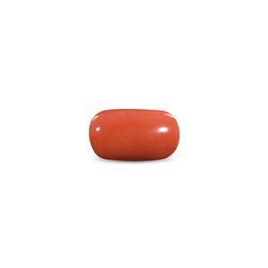 ต่างหูพลอยปะการังสีแดงทรงหยดน้ำ 8.85 กะรัต (ความสูง 8 มม. และ 3 มม.) - Product Image 1
