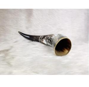 Polished Cow Horn Beer Mug <b>Viking</b> Style Horn <b>Cup</b> for Ale & Mead Lovers - Product Image 3
