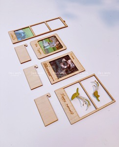 Holesale-marcos de fotos sin terminar, Marcos vintage laminados creativos de doble cara, Marcos vintage de madera - Product Image 5