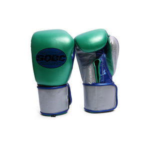 Gants de boxe extra larges à crochet et boucle Gants de boxe en cuir et gants de Muaythai au design personnalisé - Product Image 1
