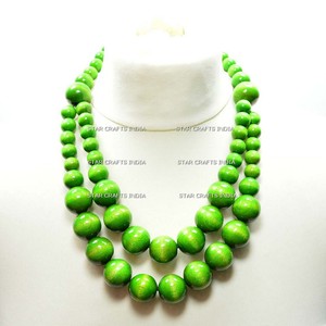 Top Ranking Luxury Fashion Jewelry Marbled Pink Marco Vintage Lucite Beaded Chunky Statement <b>Necklace</b> - Product Image 5