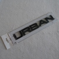 Emblème personnalisé noir brillant Lettre URBAN Badge avec décoration 3D Compatible avec Range Rover Autocollants alphabétiques