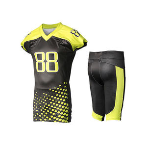 Vente chaude Pro Qualité Football Américain Uniforme Confortable Imprimé Respirant Chemises Tops Logo Personnalisé Possédé Sublimation - Product Image 2