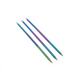 Dissolvant de tête noire de haute qualité arc-en-ciel Plasma diamant poignée en acier inoxydable japonais avec votre propre Instrument de beauté de Logo personnalisé - Product Image 1