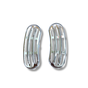 Rejillas Cromadas para Paneles Laterales de Lambretta LD ('56 '57), Accesorio Cromado para Motocicleta - Product Image 1