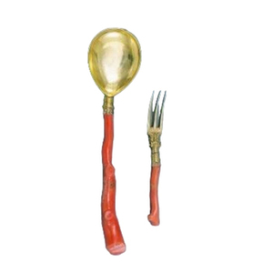 Ensemble de couverts en laiton avec couverts parfaits plaqués couleur or pour la table du restaurant de l'hôtel et l'utilisation d'occasion de mariage - Product Image 1