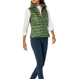 Equestrian Quilted Zipper Puffer <b>Vest</b> Women Warm Sleeveless Winter Nylon <b>Utility</b> Plus Size Custom Fit Customized - Product Image 2