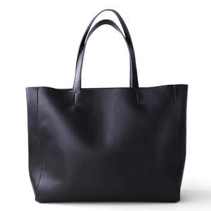 Sac fourre-tout pour femme de qualité supérieure Nouvelle arrivée en cuir véritable avec fermeture à glissière et doublure en toile - Product Image 5