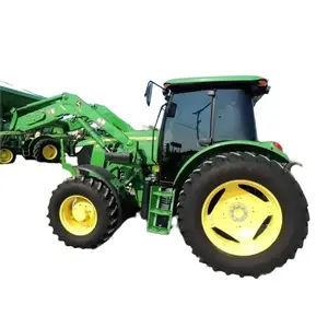 Trator John Deere 6105D de alta potência barato por atacado com carregadeira Equipamento de máquinas agrícolas