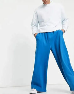 Gran oferta, pantalones y pantalones informales de gran tamaño para hombre, suministro de fábrica, Material transpirable, pantalones lavados con ácido para hombre - Product Image 3