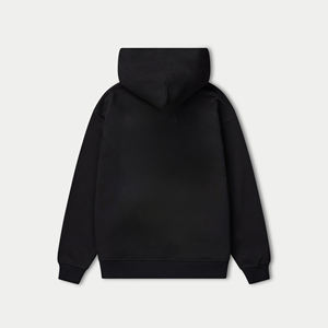 Sudadera con capucha de gran tamaño, ropa informal negra con hombros caídos, sudadera informal de invierno de peso pesado para hombres - Product Image 5