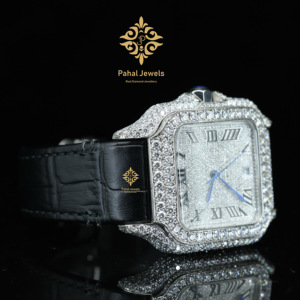 Reloj de Lujo Personalizable de Plata 925 con Diamante Moissanite, Estilo Hip Hop, Movimiento Mecánico, Esfera de 42 mm, en Estilos Blanco, Amarillo y Oro Rosa - Product Image 3