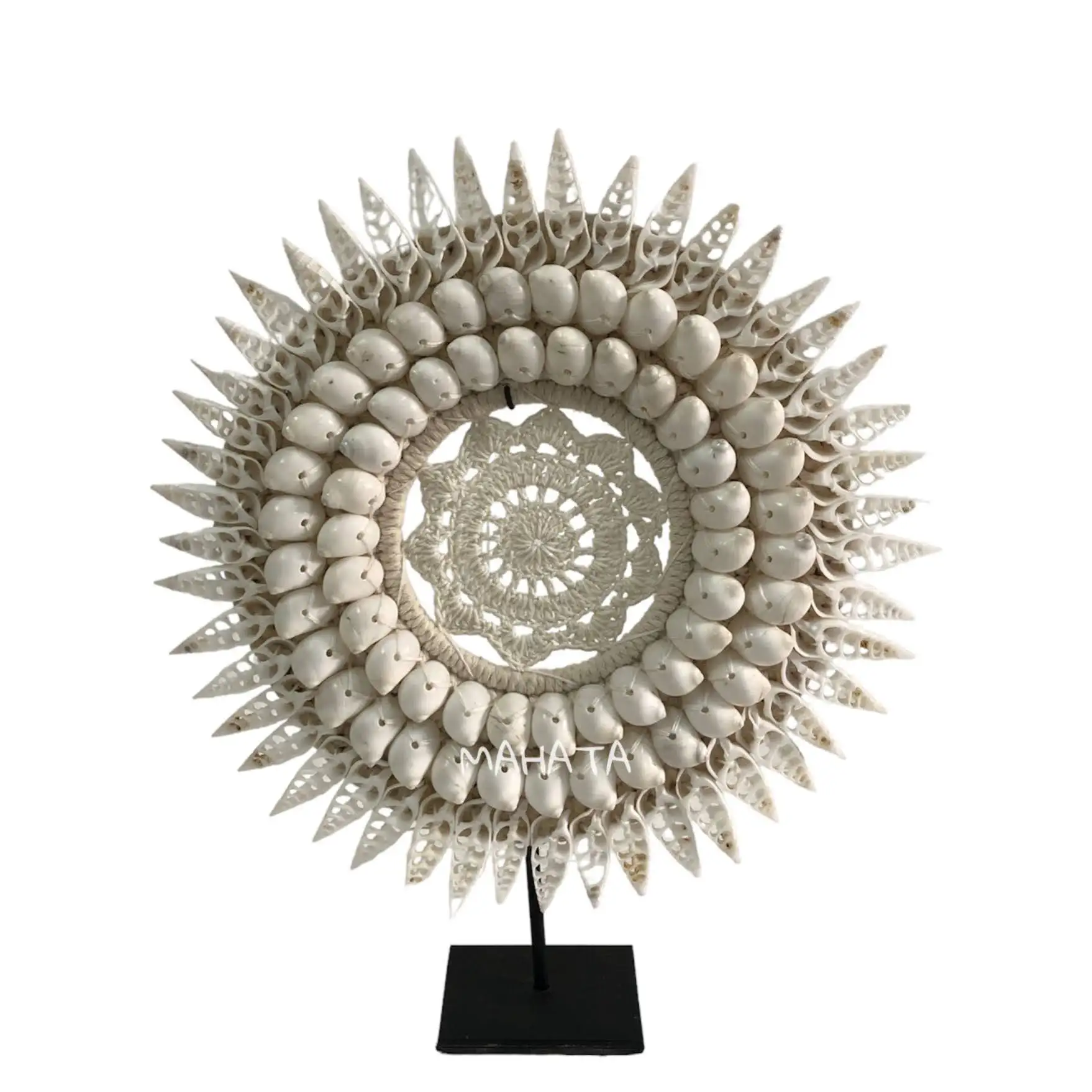 Sunburst Seashell Декор на подставке для Дома Офиса отеля виллы интерьера
