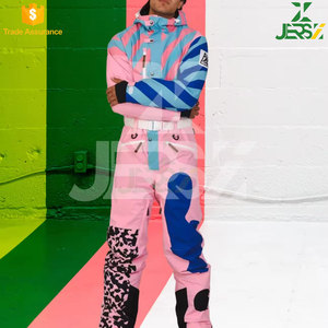Combinaison de ski et de snowboard unisexe grande taille, respirante, imperméable 10 000 mm, coupe-vent, imprimée, avec couches thermiques pour adultes - Product Image 6