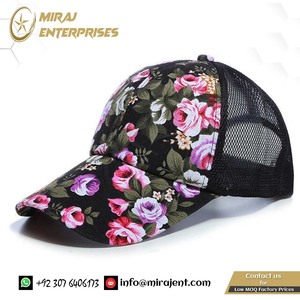 Primavera Verano Floral mujeres gorras de béisbol moda malla transpirable verano flor gorra Snapback sombreros para mujeres sombrero para el sol - Product Image 6